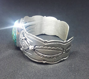 Beautiful Sierra Turquoise Cuff Bracelet Navajo