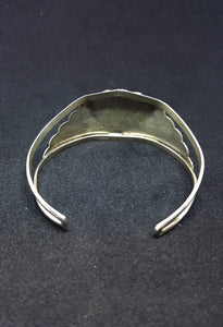 Black Onyx Silver Cuff Bracelet