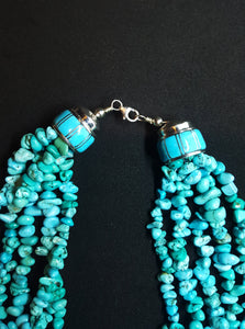 Multi Stand Turquoise Necklace
