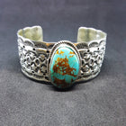RESERVED ON LAYAWAY** Turkish Turquoise Cuff Bracelet by Harold Joe Navajo