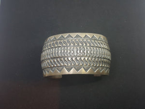 VINTAGE Navajo sterling silver cuff bracelet