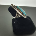Vintage bisbee turquoise ring pointer finger style - size 7
