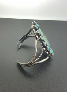Big Navajo cluster Natural Morning Star cuff bracelet