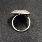 VINTAGE shadow box ring - size 5 - sterling silver