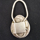 VINTAGE Navajo Bear Paw Key Holder with 10 mm turquoise stone