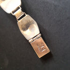 Navajo Inlay turquoise spiny oyster Australian opal sterling silver link bracelet - vintage