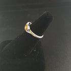Navajo Baltic Amber sterling silver ring - size 7 1/2- vintage