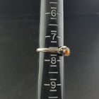 Navajo Baltic Amber sterling silver ring - size 7 1/2- vintage