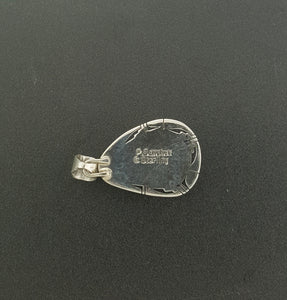 Navajo Nevada Turquoise sterling silver pendant