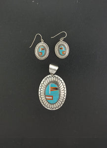 Navajo turquoise jewelry set