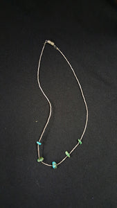 14 inches vintage Native American necklace with turquoise