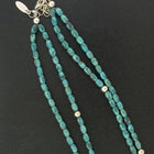 18 inches Kingman turquoise beaded necklace Kingman turquoise cluster pendant