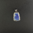 Navajo Lapis sterling silver pendant -SIGNED