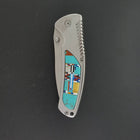 Turquoise Inlay pocket Knife