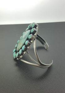 Big Navajo cluster Natural Morning Star cuff bracelet