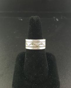 sterling silver ring - stamped RE - size 10.5 and 11
