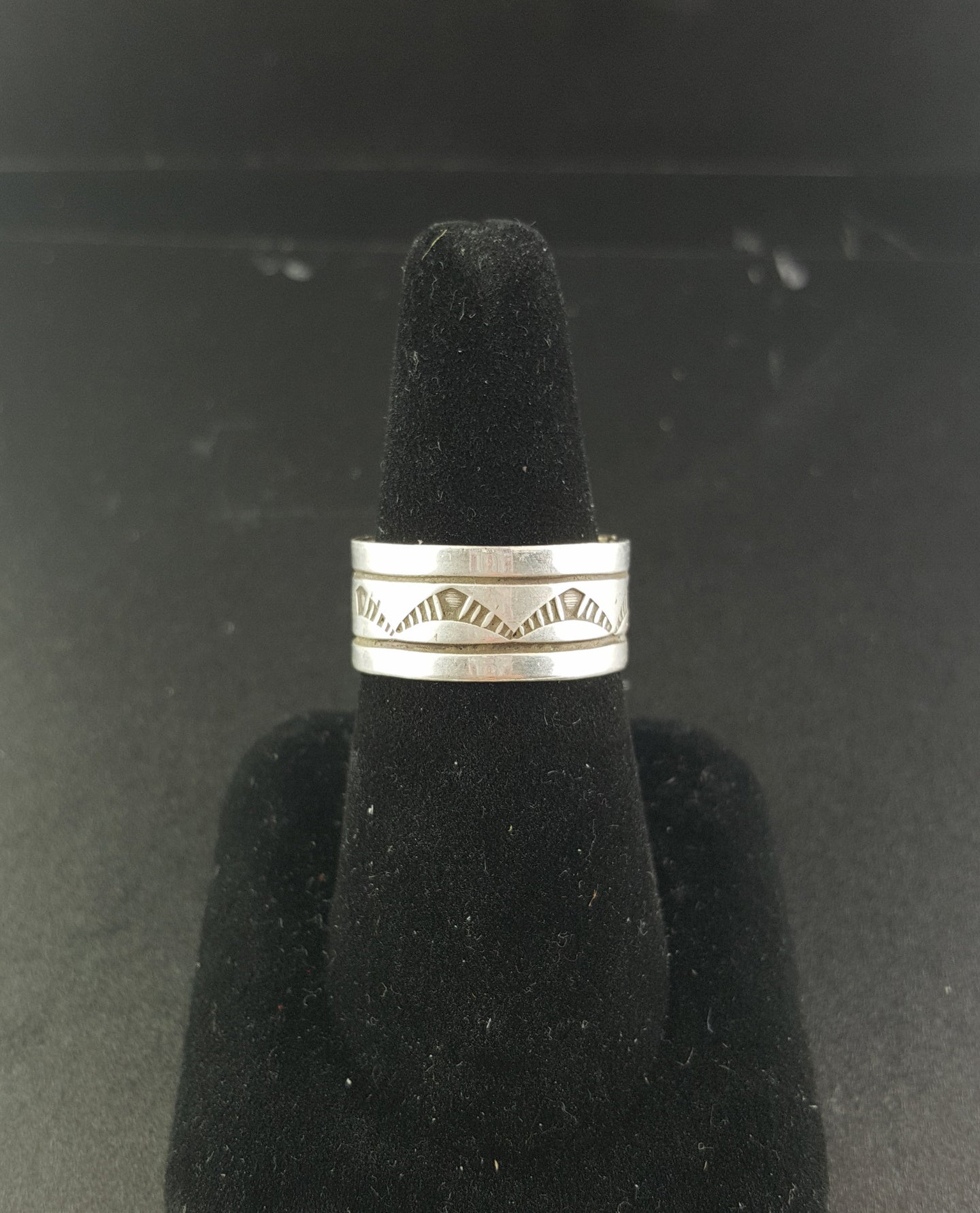 sterling silver ring - stamped RE - size 10.5 and 11