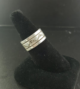 sterling silver ring - stamped RE - size 10.5 and 11