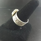 Kingman turquoise sterling silver ring - stamped by RE - size 12.5 - vintage