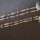 18 inches 2 stranded Navajo sterling silver necklace sterling silver Navajo Shadow Box Kingman turquoise pendant - vintage