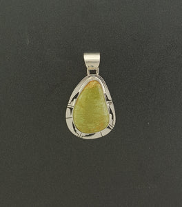 Navajo Nevada Turquoise sterling silver pendant
