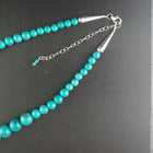 16 inches Kingman Turquoise sterling silver necklace