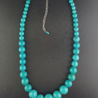 16 inches Kingman Turquoise sterling silver necklace