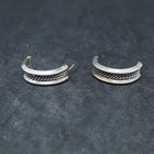 VINtage Navajo Hoop sterling silver post earrings