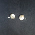 vintage Native American vase red coral sterling silver post earrings