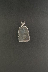 Navajo Lapis sterling silver pendant -SIGNED