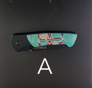Turquoise Inlay pocket knife- SCHRADE
