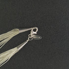 7 1/5 inches 20 strands liquid silver bracelet