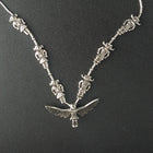 16 inches Sterling silver Kachina liquid silver necklace