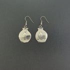 VINTAGE Navajo Big Vase sterling silver dangle earrings