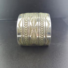 Big Heavy Navajo sterling silver Cuff Bracelet - stamped RE