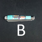 Double Blade Knife - Turquoise inlay Southwestern Style