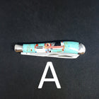 Double Blade Knife - Turquoise inlay Southwestern Style