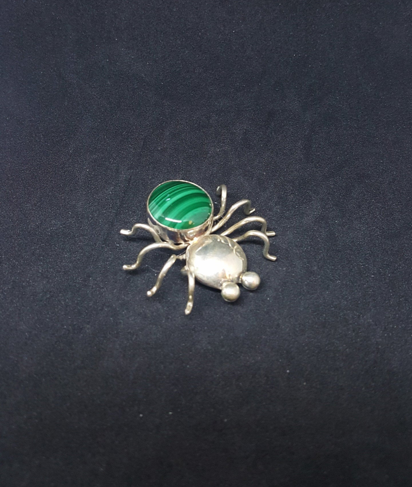 Spider Native American Sterling Silver Lapel Pin-  Austin Garcia signed