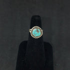 size 5 1/2 VINTAGE turquoise sterling silver ring