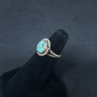 size 5 1/2 VINTAGE turquoise sterling silver ring