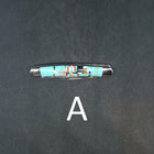 small 3 blades Turquoise Inlay pocket knife