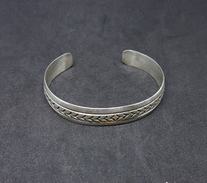 sterling silver cuff bracelet - stamped