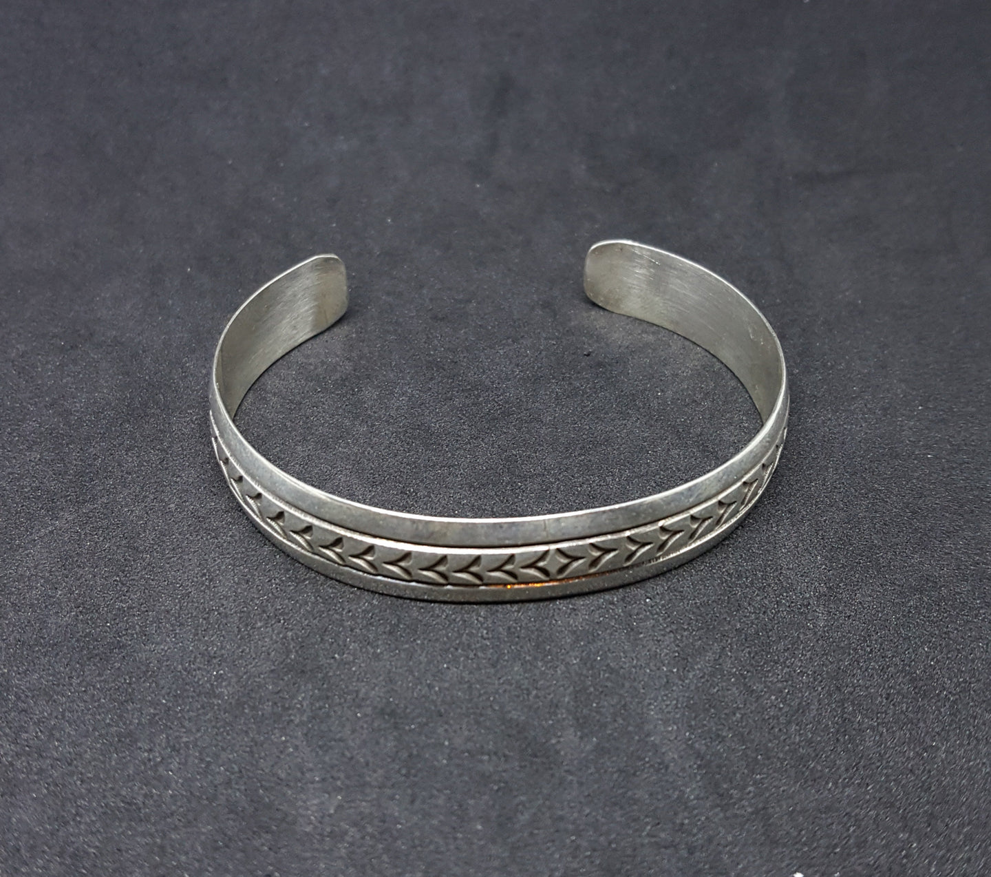 sterling silver cuff bracelet - stamped