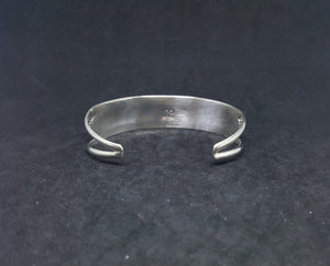 Red Coral Navajo sterling silver cuff bracelet