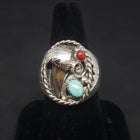 Badger Claw Turquoise Ring - Sterling Silver