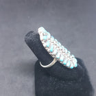 Classic Zuni Petit  Point Ring - Kingman Turquoise