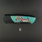 Turquoise Inlay pocket knife- SCHRADE