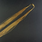 20 inches 20 strands gold-filled liquid silver necklace