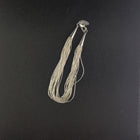 7 1/5 inches 20 strands liquid silver bracelet