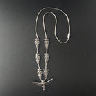 16 inches Sterling silver Kachina liquid silver necklace